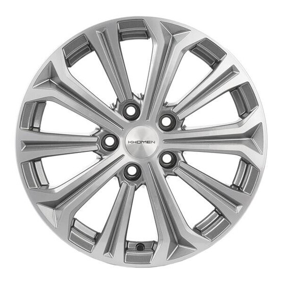 Диск Khomen 1610 16x6.5 5x114.3 ET45 DIA64.1 GRAY-FP Диск Khomen 1610 16x6.5 5x114.3 ET45 DIA64.1 GRAY-FP