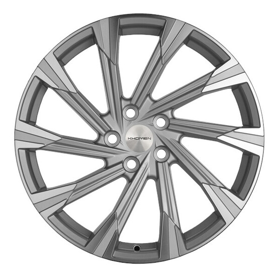 Диск Khomen 1901 19x7.5 5x112 ET43 DIA57.1 BRILLIANT SILVER-FP Диск Khomen 1901 19x7.5 5x112 ET43 DIA57.1 BRILLIANT SILVER-FP