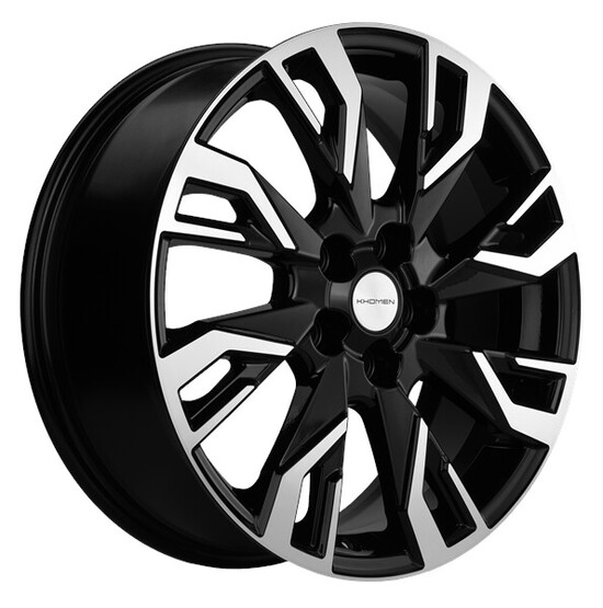 Диск Khomen 1809 18x7 5x114.3 ET35 DIA66.1 BLACK-FP Диск Khomen 1809 18x7 5x114.3 ET35 DIA66.1 BLACK-FP