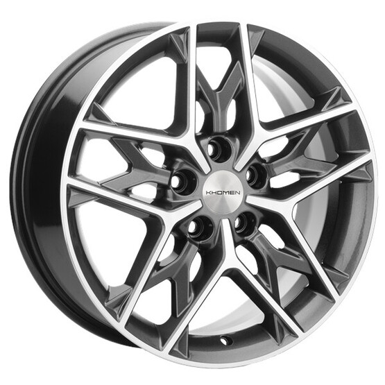 Диск Khomen 1709 17x7 5x112 ET49 DIA57.1 BLACK-FP Диск Khomen 1709 17x7 5x112 ET49 DIA57.1 BLACK-FP
