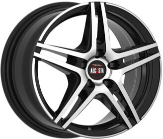 Диск Alcasta M54 15x6 5x100 ET38 DIA57.1 BKF Диск Alcasta M54 15x6 5x100 ET38 DIA57.1 BKF