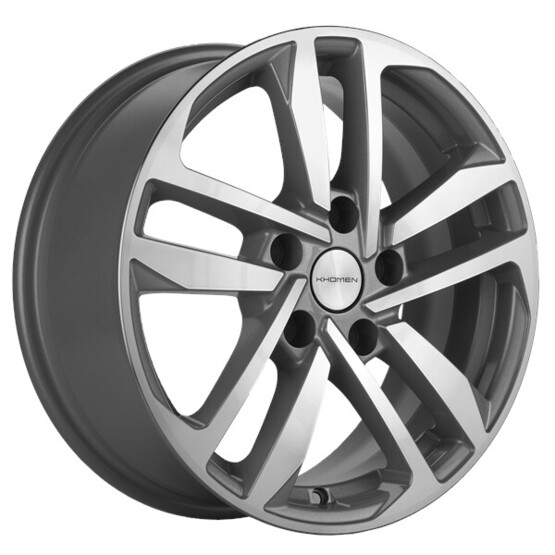 Диск Khomen 1612 16x6.5 5x114.3 ET45 DIA67.1 F-SILVER-FP Диск Khomen 1612 16x6.5 5x114.3 ET45 DIA67.1 F-SILVER-FP