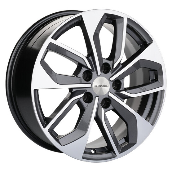 Диск Khomen 1703 17x7 5x112 ET46 DIA66.6 GRAY-FP Диск Khomen 1703 17x7 5x112 ET46 DIA66.6 GRAY-FP