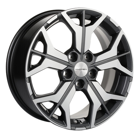 Диск Khomen 1715 17x7 5x112 ET40 DIA57.1 GRAY-FP Диск Khomen 1715 17x7 5x112 ET40 DIA57.1 GRAY-FP