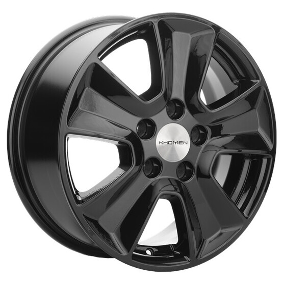 Диск Khomen 1601 16x6.5 5x114.3 ET43 DIA67.1 BLACK Диск Khomen 1601 16x6.5 5x114.3 ET43 DIA67.1 BLACK