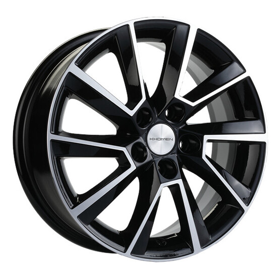 Диск Khomen 1507 15x6 5x100 ET40 DIA57.1 BLACK-FP Диск Khomen 1507 15x6 5x100 ET40 DIA57.1 BLACK-FP