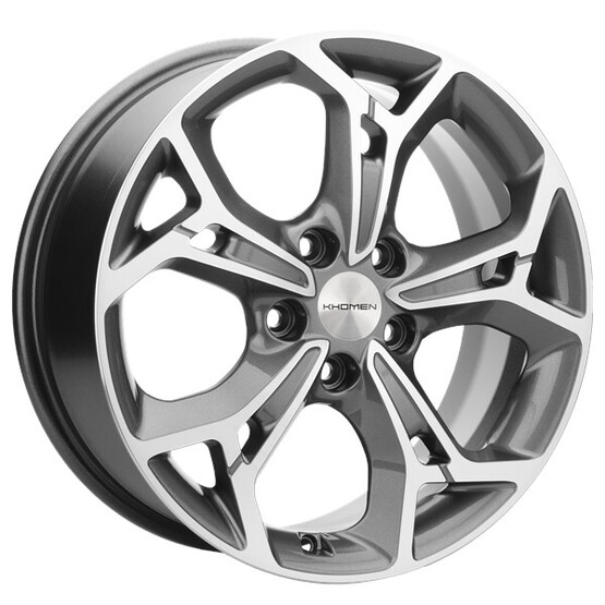 Диск Khomen 1702 17x7 5x114.3 ET50 DIA67.1 GRAY-FP Диск Khomen 1702 17x7 5x114.3 ET50 DIA67.1 GRAY-FP