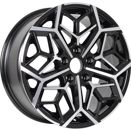 Диск Kdw Kd1710 17x7 5x108 ET50 DIA63.3 BLACK_FRONT_POLISHED