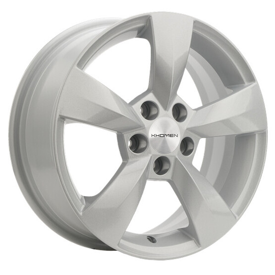 Диск Khomen 1504 15x6 5x100 ET38 DIA57.1 F-SILVER Диск Khomen 1504 15x6 5x100 ET38 DIA57.1 F-SILVER