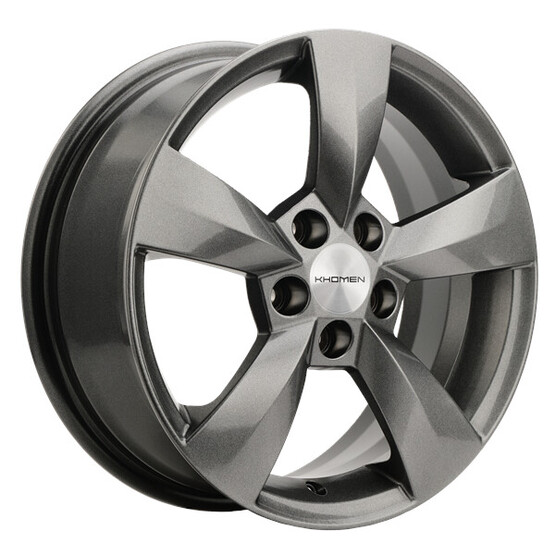 Диск Khomen 1504 15x6 5x100 ET43 DIA57.1 GRAY Диск Khomen 1504 15x6 5x100 ET43 DIA57.1 GRAY