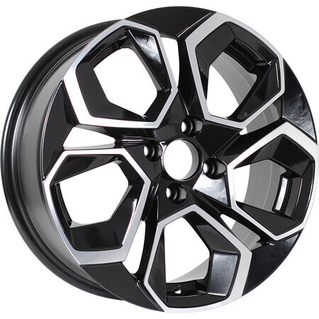 Диск Kdw Kd1620 16x6.5 5x114.3 ET45 DIA67.1 BLACK_FRONT_POLISHED Диск Kdw Kd1620 16x6.5 5x114.3 ET45 DIA67.1 BLACK_FRONT_POLISHED