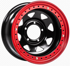 Диск Off-Road-Wheels Black 16x8 5x150 ET-14 DIA112 ЧЕРНЫЙ С БЕДЛОКОМ (КРАСНЫЙ) Диск Off-Road-Wheels Black 16x8 5x150 ET-14 DIA112 ЧЕРНЫЙ С БЕДЛОКОМ (КРАСНЫЙ)