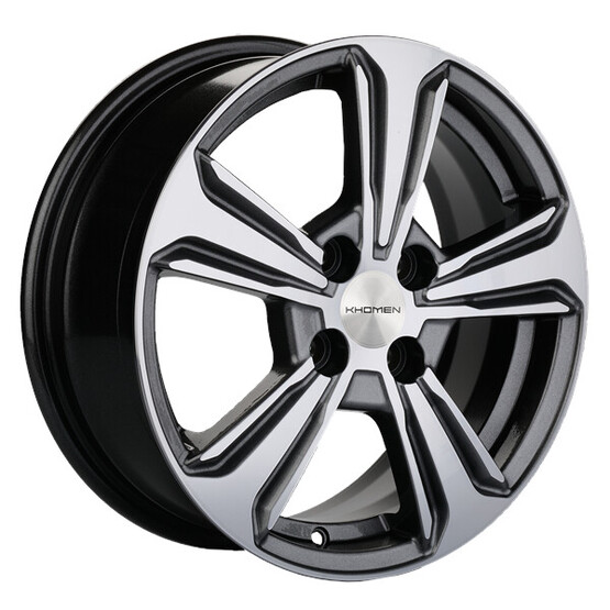 Диск Khomen 1502 15x6 4x100 ET50 DIA60.1 G-SILVER-FP Диск Khomen 1502 15x6 4x100 ET50 DIA60.1 G-SILVER-FP