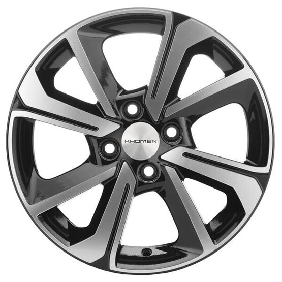 Диск Khomen 1501 15x6 4x100 ET37 DIA60.1 BKF Диск Khomen 1501 15x6 4x100 ET37 DIA60.1 BKF