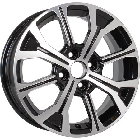 Диск Kdw Kd1549 15x6 4x100 ET50 DIA60.1 BLACK_FRONT_POLISHED Диск Kdw Kd1549 15x6 4x100 ET50 DIA60.1 BLACK_FRONT_POLISHED