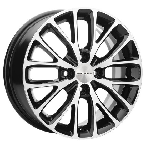 Диск Khomen 1506 15x6 4x100 ET50 DIA60.1 BLACK-FP Диск Khomen 1506 15x6 4x100 ET50 DIA60.1 BLACK-FP