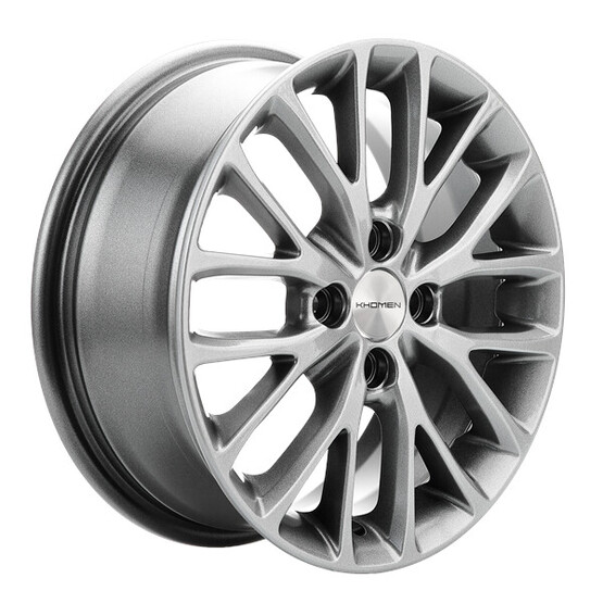 Диск Khomen 1506 15x6 4x100 ET37 DIA60.1 G-SILVER Диск Khomen 1506 15x6 4x100 ET37 DIA60.1 G-SILVER