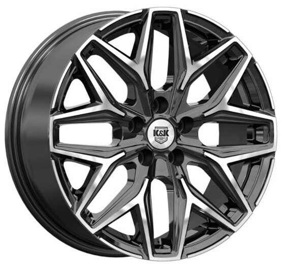 Диск K&K Ариус (Кс1187) 17x7 5x108 ET40 DIA54.1 АЛМАЗ ЧЕРНЫЙ