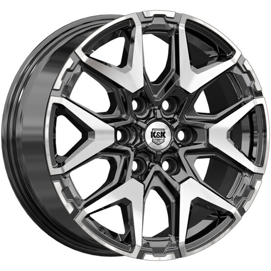 Диск K&K Гангут (Кс1176) 18x7.5 6x139.7 ET36 DIA100.1 АЛМАЗ ЧЕРНЫЙ