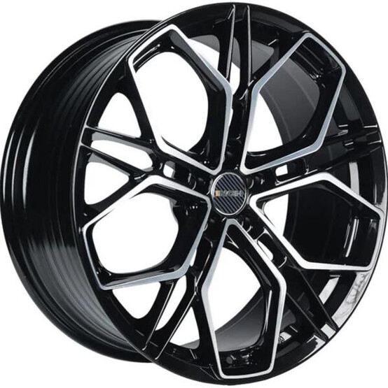 Диск Inch Fa8534 18x8 5x108 ET45 DIA63.4 GLOSS BLACK MACHINED FACE