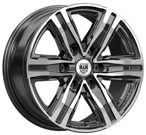 Диск K&K R8 (Кс1174) 17x7.5 6x139.7 ET25 DIA106.1 АЛМАЗ ЧЕРНЫЙ