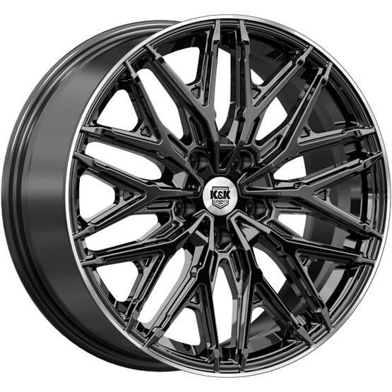 Диск K&K Клермон (Кс1156) 19x8 5x108 ET36 DIA65.1 ЧЕРНЫЙ БРИЛЛИАНТ