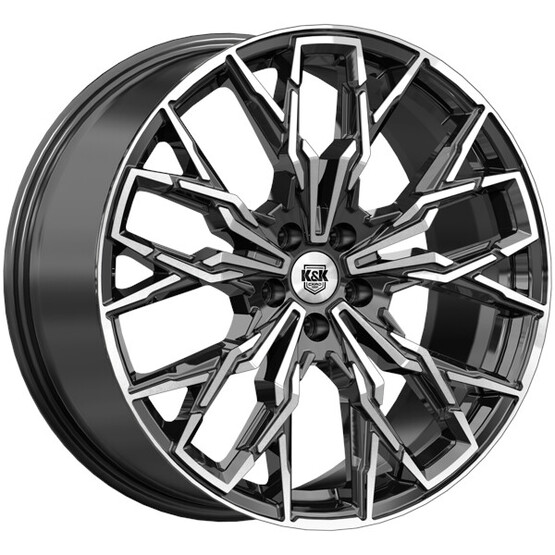 Диск K&K Элерон 20x9 5x108 ET45 DIA63.35 АЛМАЗ ЧЕРНЫЙ