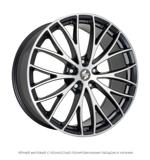 Диск Eta Beta Piuma C 18x8 5x100 ET40 DIA67.1 BLACK MATT POLISH