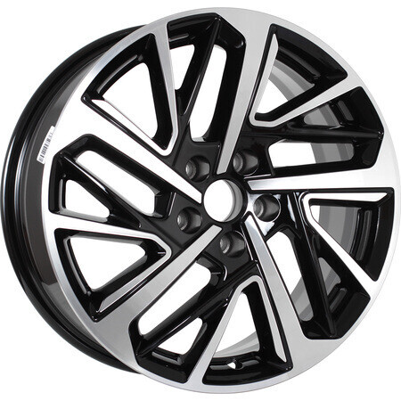 Диск Kdw Kd1727 17x7 5x108 ET33 DIA60.1 BLACK_FRONT_POLISHED